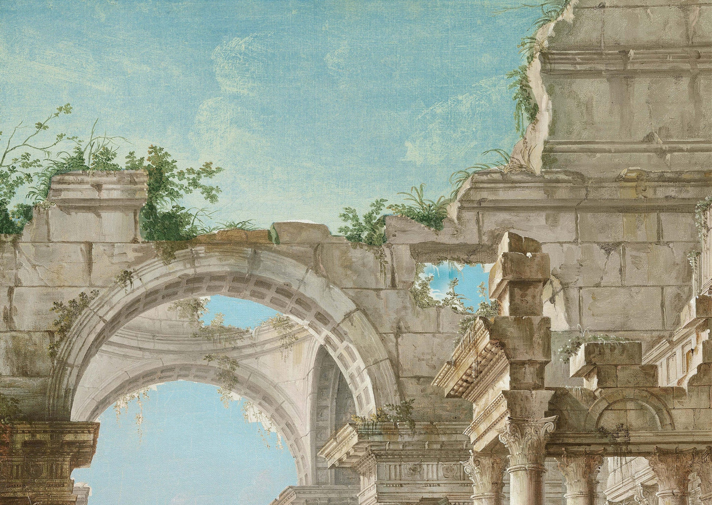 Ancient Rome Structures - Paper for Decoupage - Large Size Vintage - Decoupage Art