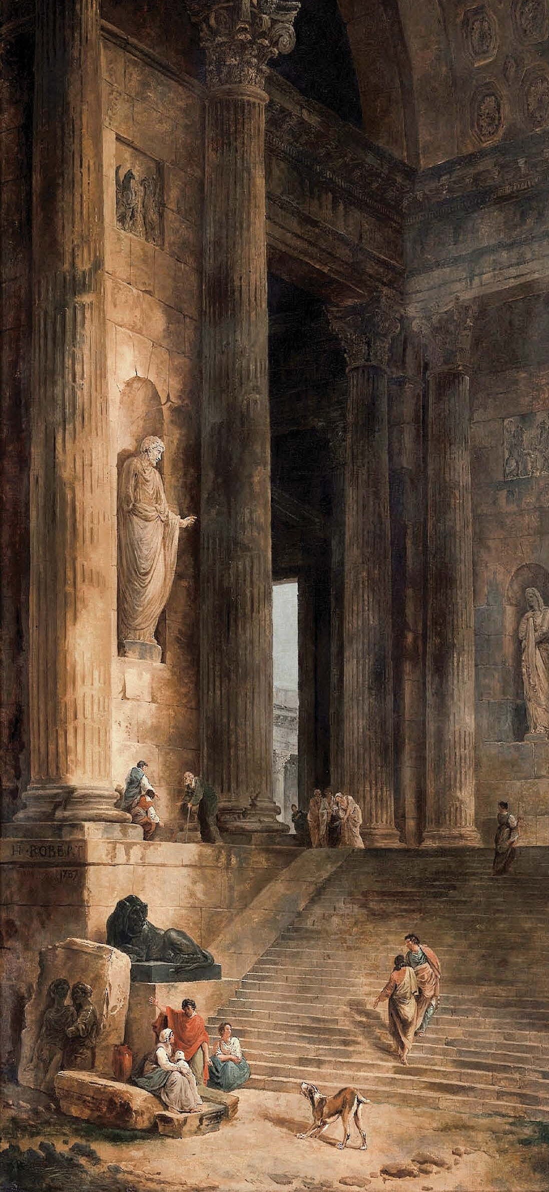Ancient Rome Structures - Paper for Decoupage - Large Size Vintage - Decoupage Art