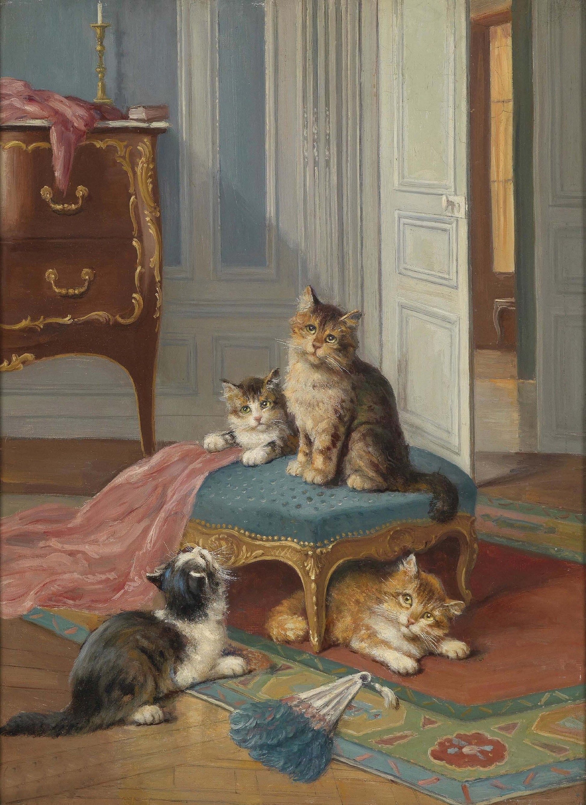 Kitten and Cat - Decoupage Paper for Furniture - Rice Paper - High Quality Decoupage [Pet Series]
