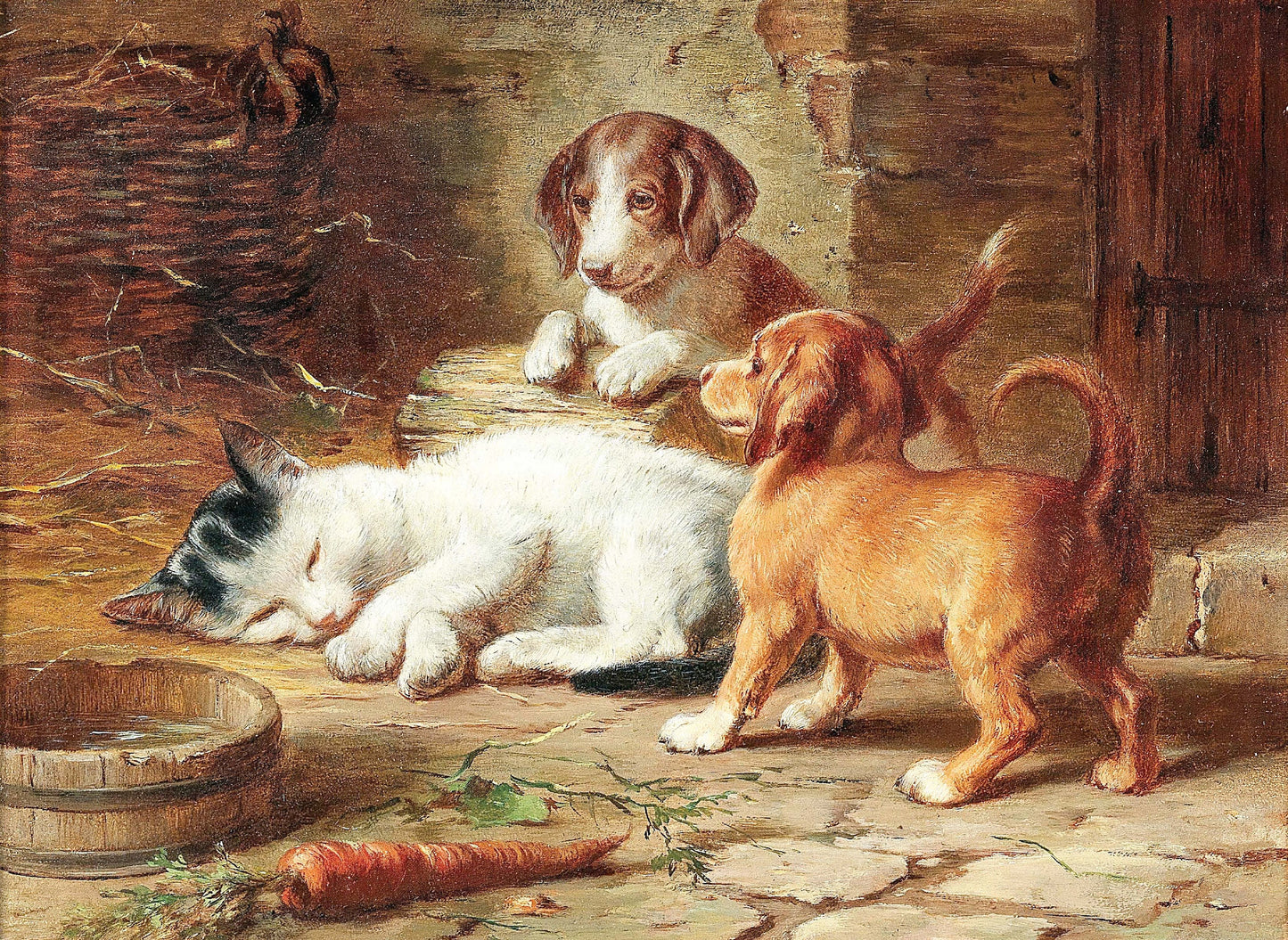Kitten and Puppies - Decoupage Paper for Furniture - Rice Paper - High Quality Decoupage [Pet Series]