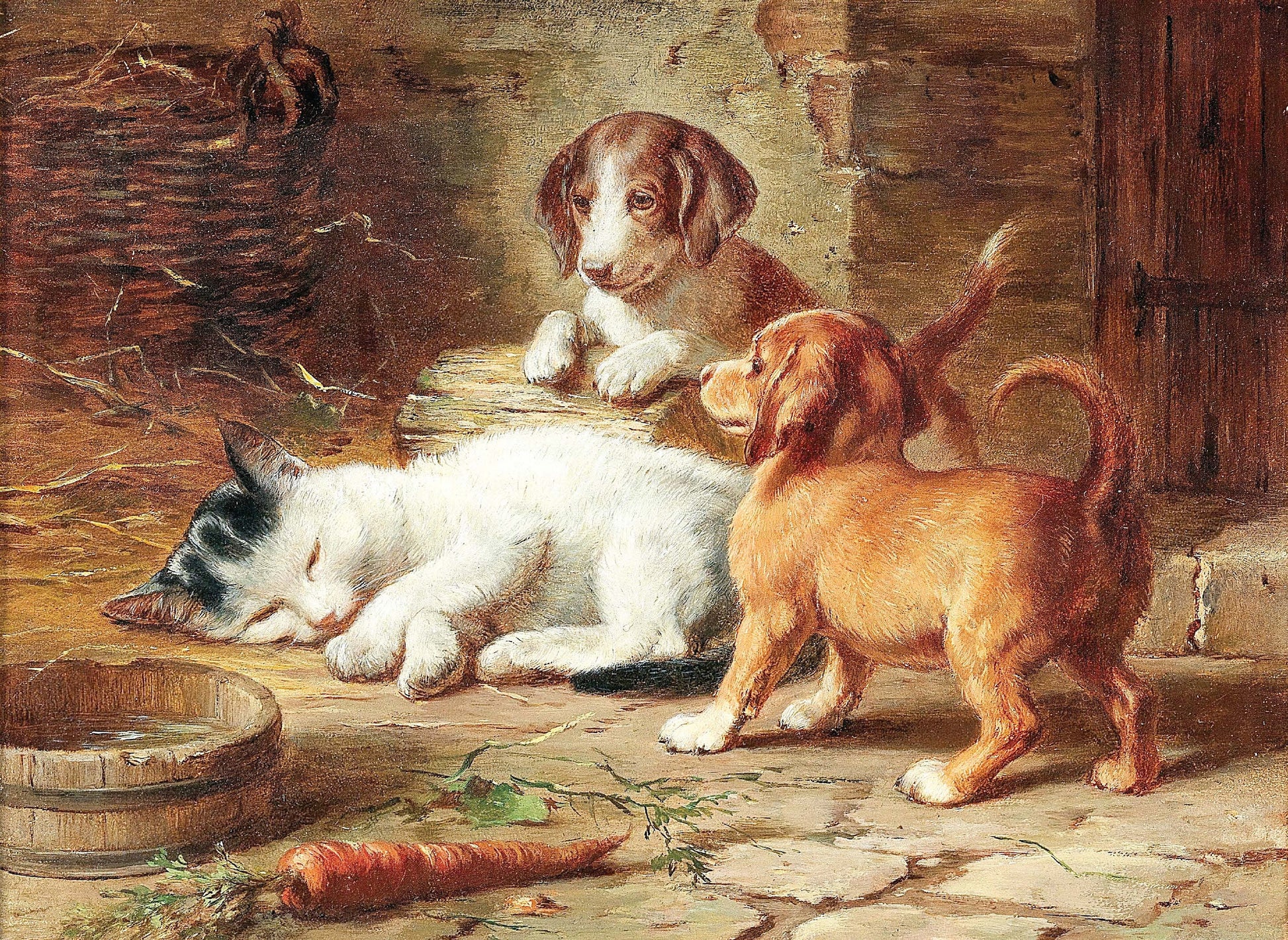 Kitten and Puppies - Decoupage Paper for Furniture - Rice Paper - High Quality Decoupage [Pet Series]