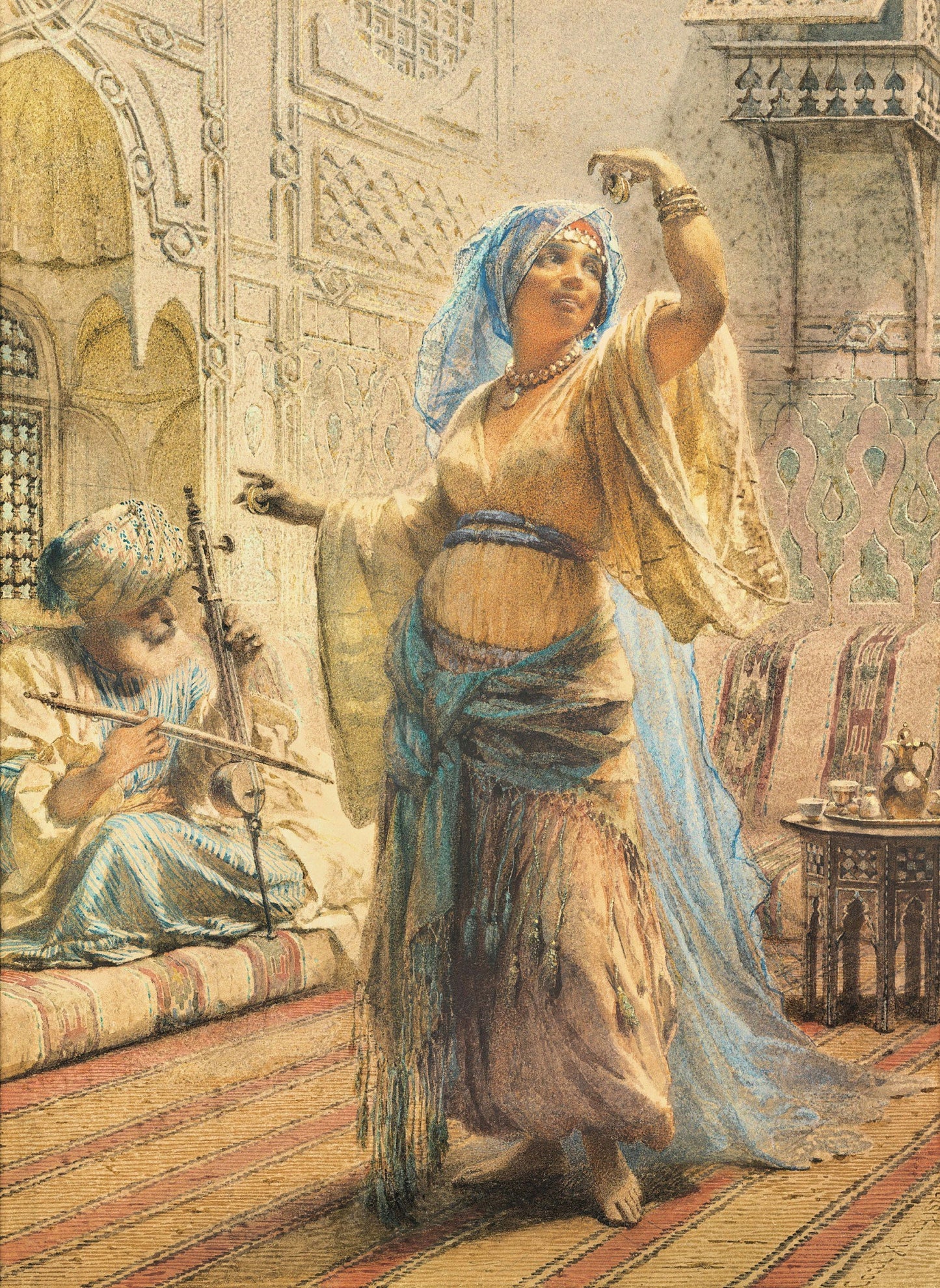 Beautiful Woman from East - Decoupage Paper for Furniture - Tissue Paper - Vintage Decoupage [Oriental Series]