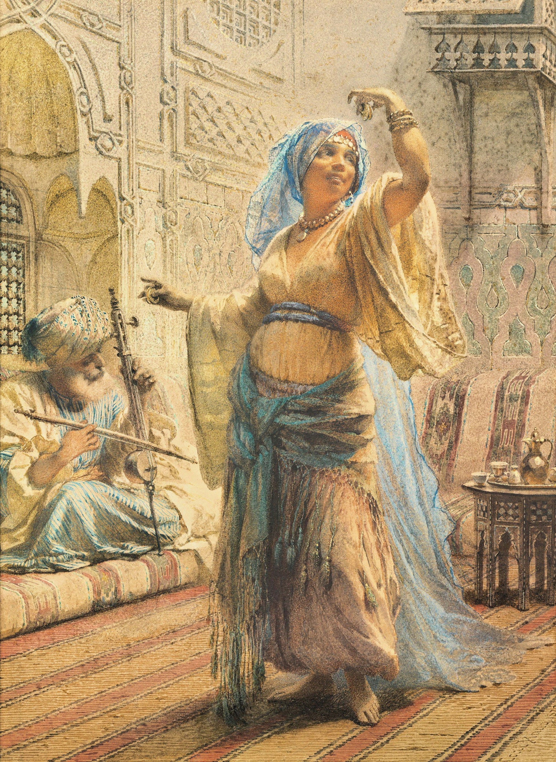 Beautiful Woman from East - Decoupage Paper for Furniture - Tissue Paper - Vintage Decoupage [Oriental Series]