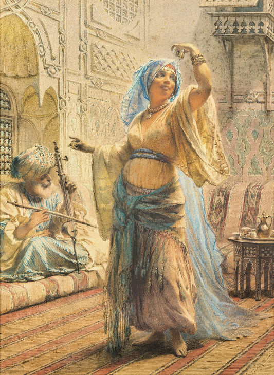 Beautiful Woman from East - Decoupage Paper for Furniture - Tissue Paper - Vintage Decoupage [Oriental Series]