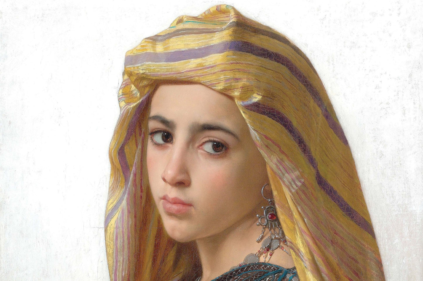 Beautiful Woman Portrait from East - Decoupage Paper for Furniture - Tissue Paper - Vintage Decoupage [Oriental Series]
