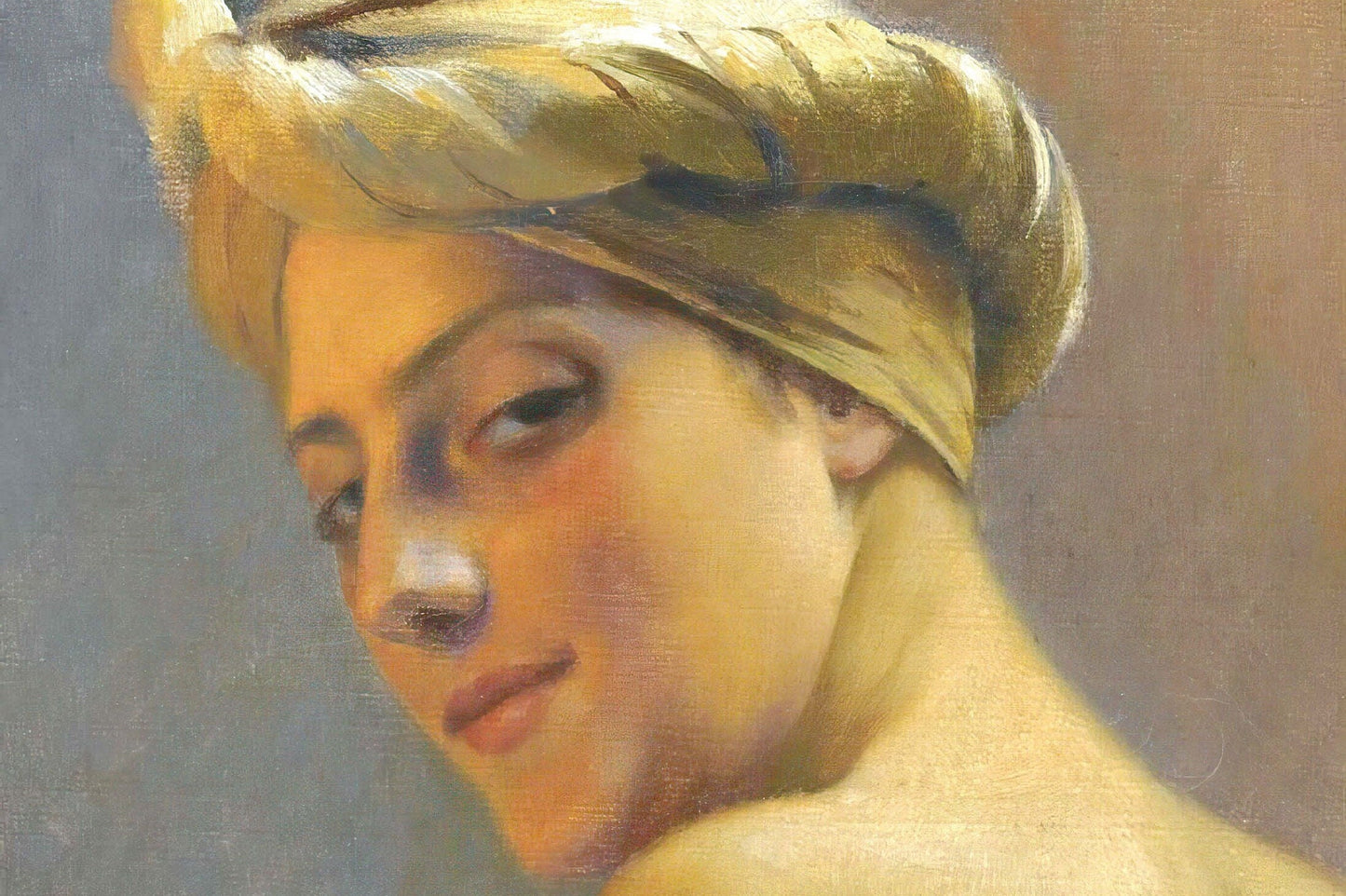Beautiful Woman Portrait from East - Decoupage Paper for Furniture - Tissue Paper - Vintage Decoupage [Oriental Series]