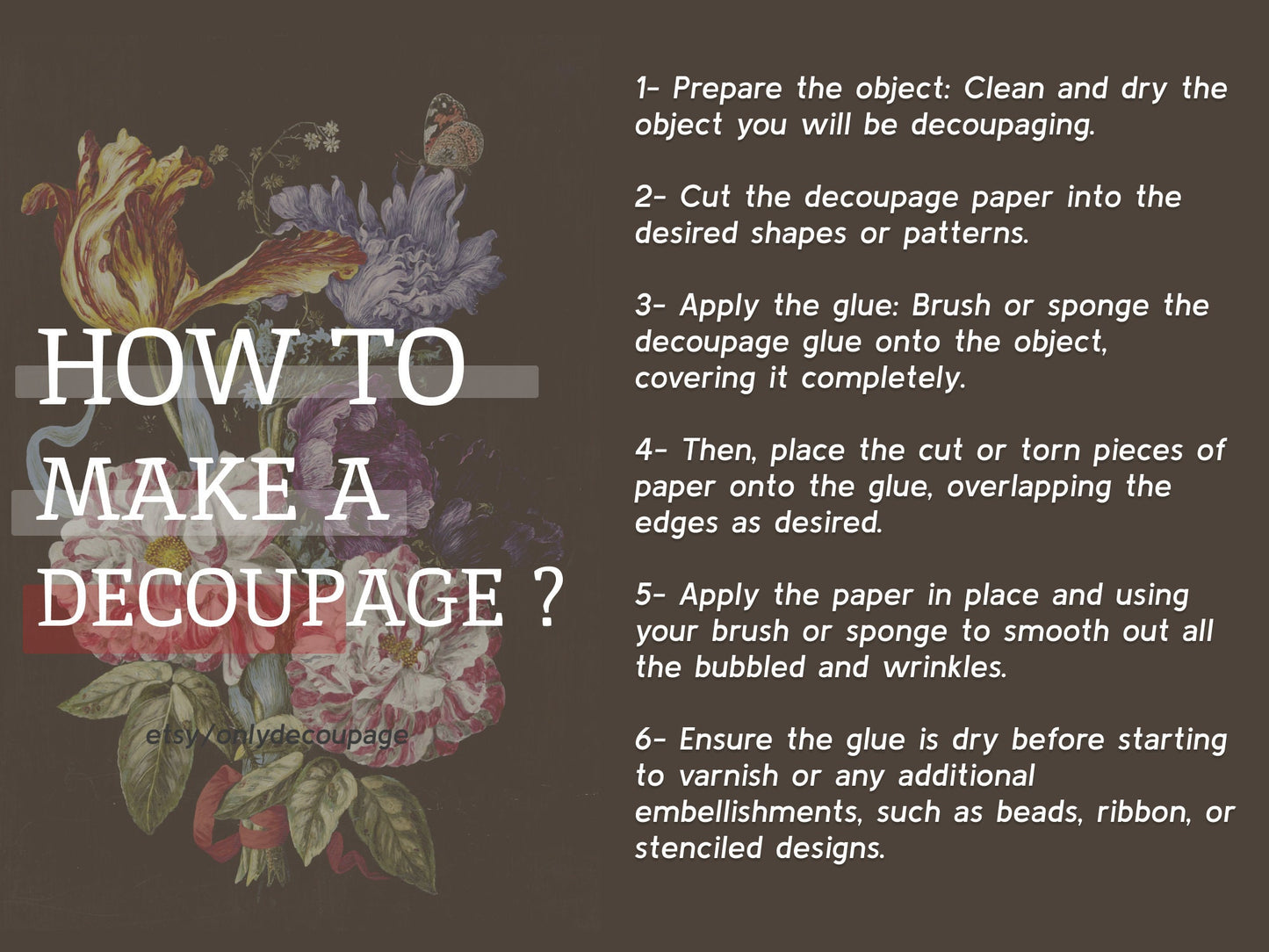 how to make a decoupage