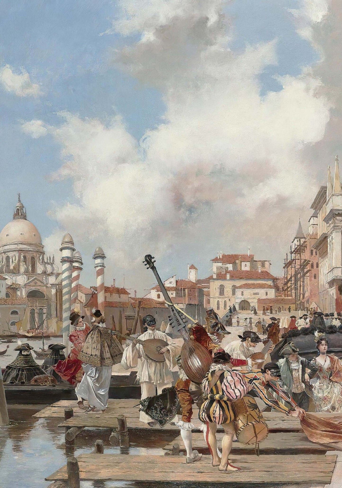 Carnival in Venice - Decoupage Paper for Furniture - Vintage Decoupage - Rice Paper for Craft [European Life Series]