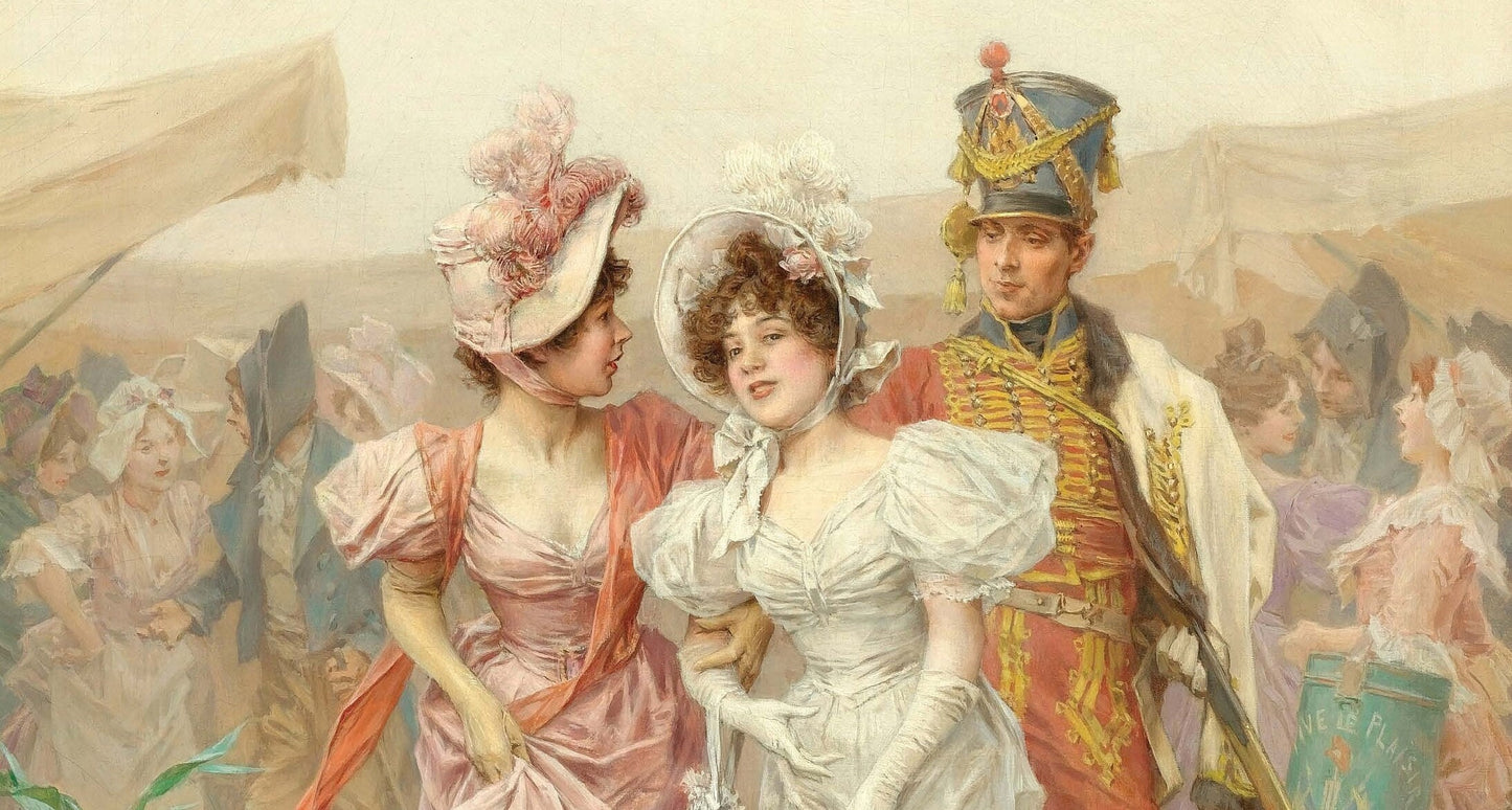 Victorian Era 1800s - Decoupage Paper for Furniture - Vintage Decoupage - Rice Paper for Craft [European Life Series]