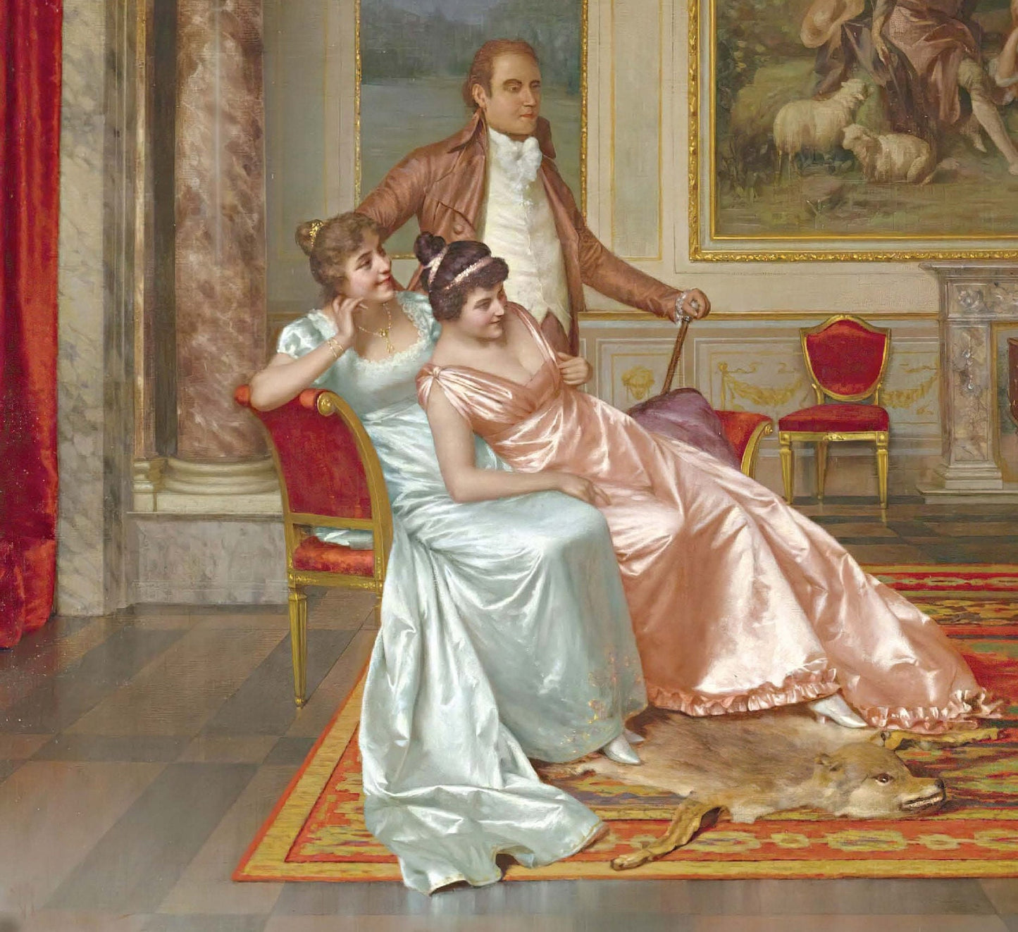 Girl Playing the Piano 1800s - Decoupage Paper for Furniture - Vintage Decoupage - Rice Paper for Craft [European Life Series]