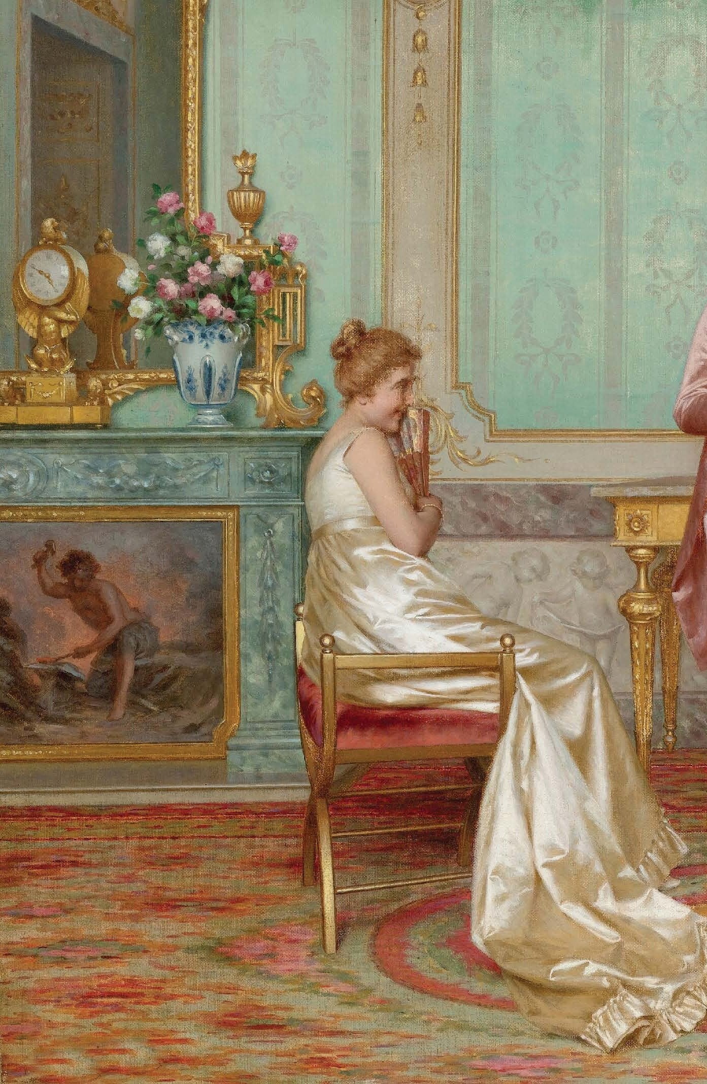 Lovers 1800s - Decoupage Paper for Furniture - Vintage Decoupage - Rice Paper for Craft [European Life Series]