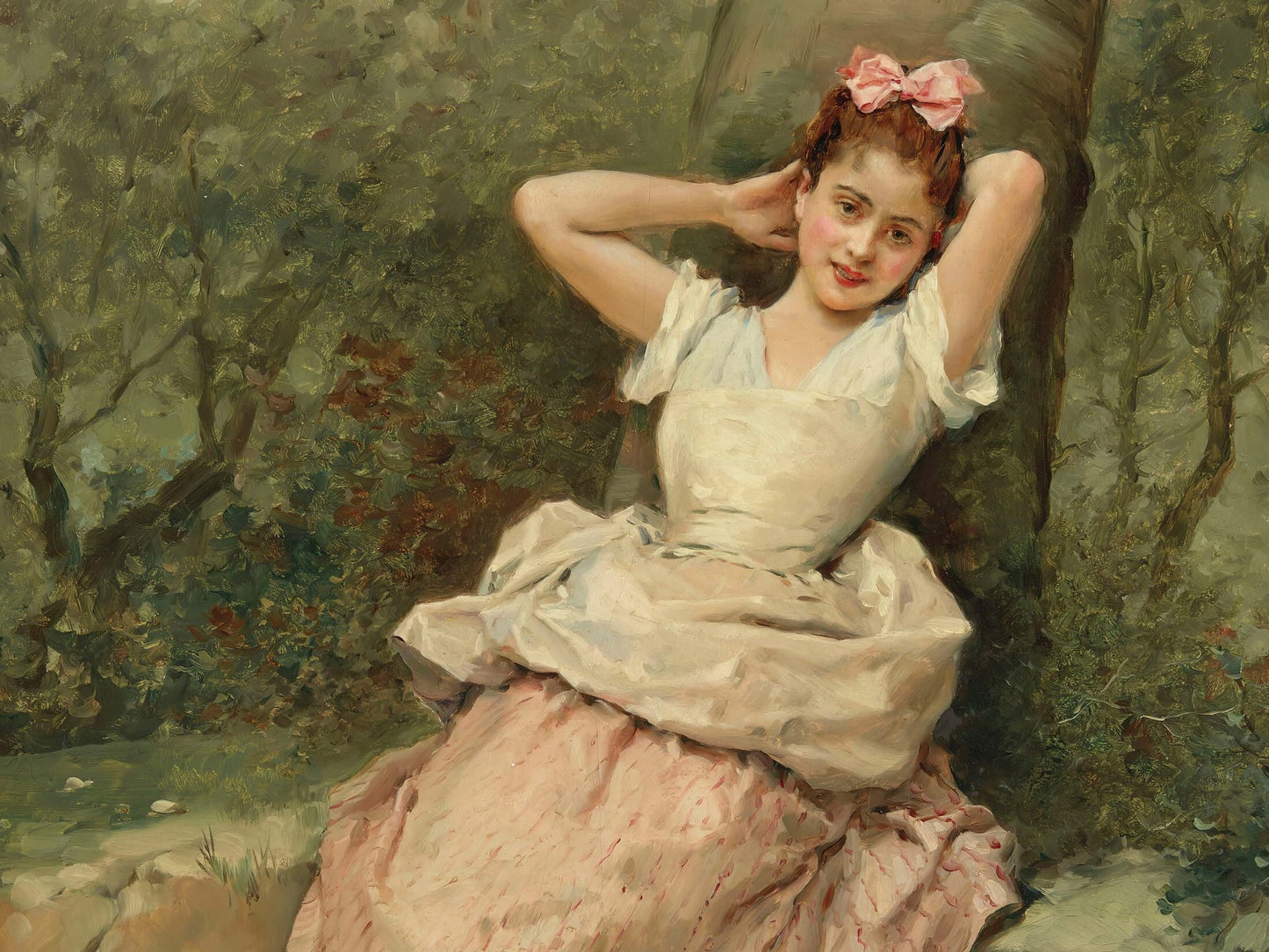 Little Girl with Basket - Large Decoupage Paper for Furniture - Vintage Decoupage - Rice Paper