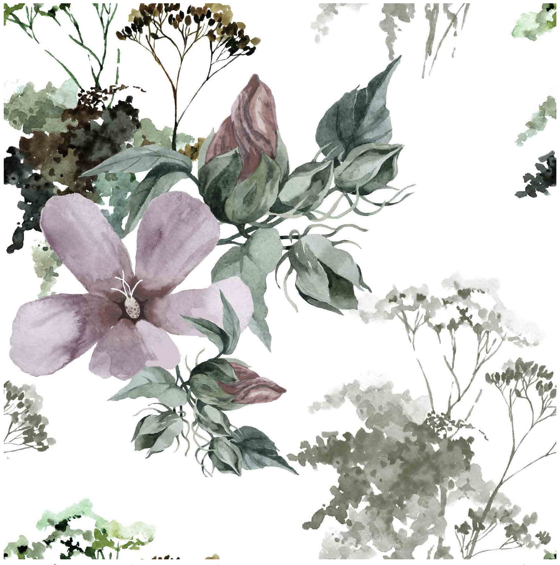 Hibiscus Floral Decoupage Paper - Furniture, Crafts