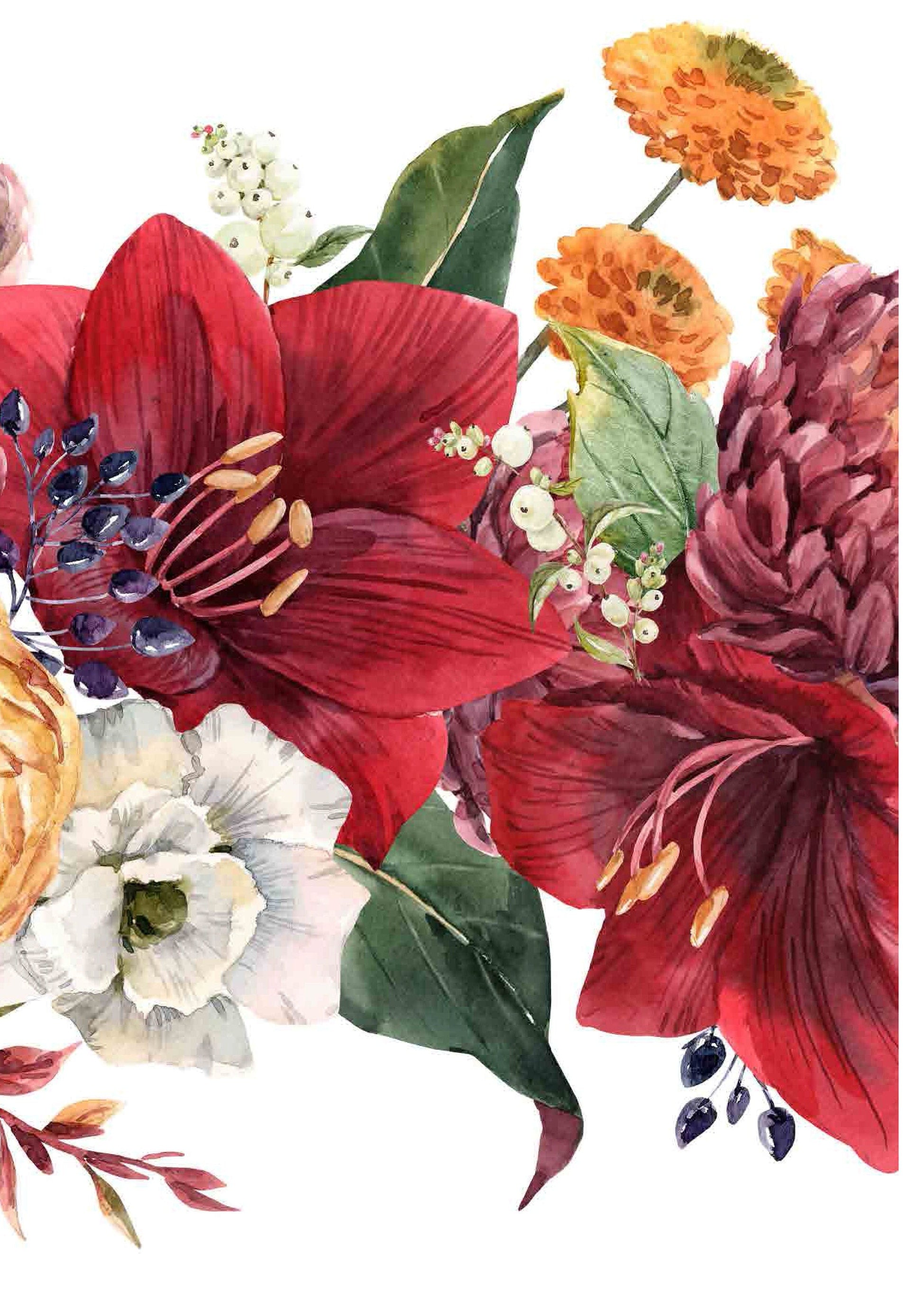 Lily - Roses - Flowers - Floral Decoupage - Large Decoupage Paper for Furniture - Rice Paper