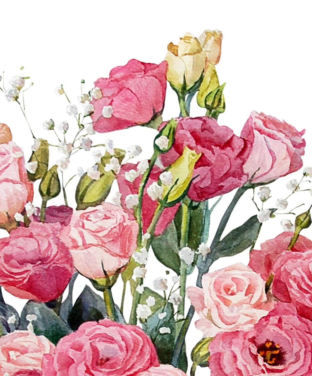 Roses - Flowers - Spring Themed - Large Decoupage Paper for Furniture - Floral Craft Paper - Wrapping Paper - Tissue Paper - Packing Paper