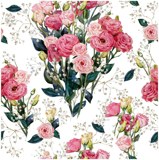 Roses - Flowers - Spring Themed - Large Decoupage Paper for Furniture - Floral Craft Paper - Wrapping Paper - Tissue Paper - Packing Paper