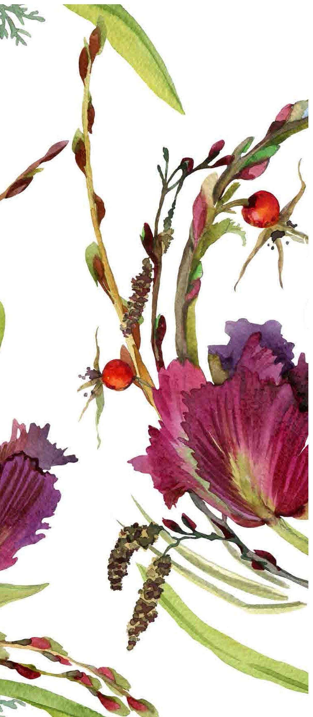Minimalist Floral Decoupage Paper - Furniture Craft, Scrapbooking