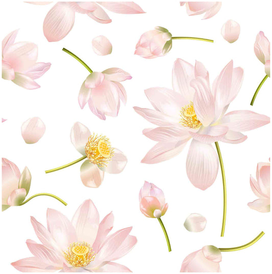 pink flowers decoupage