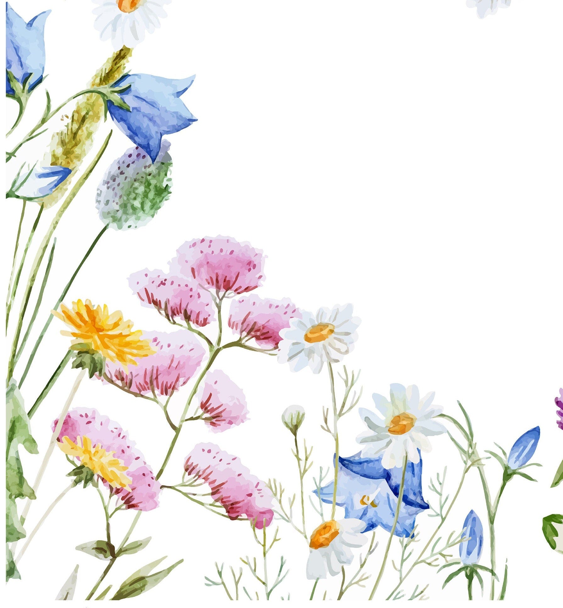 Floral and Bird - Decoupage Paper for Furniture - Floral Craft Paper - Tissue Paper - Rice Paper Decoupage - Decoupage Paper Minimal