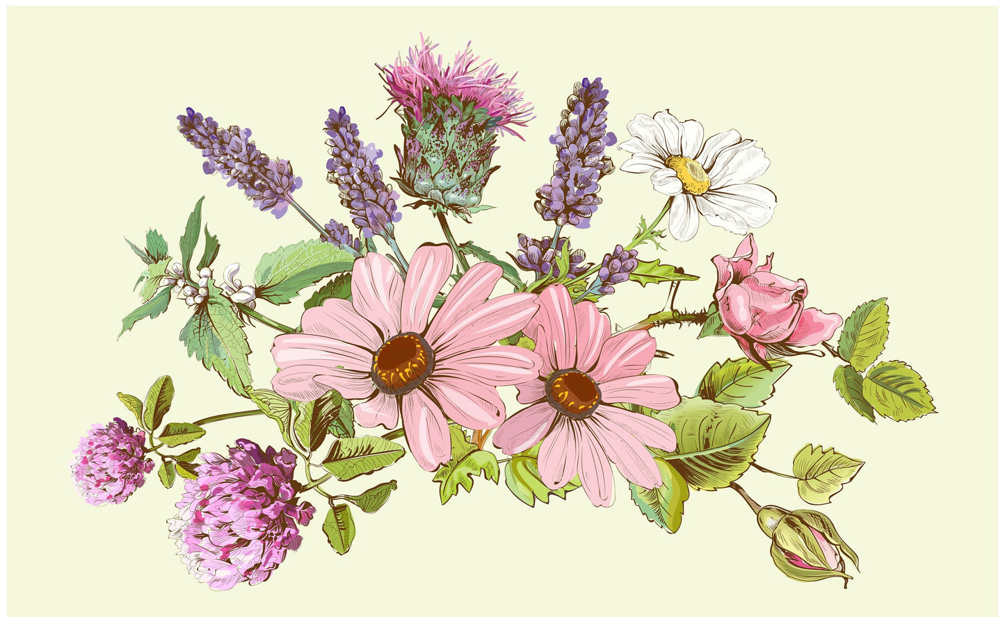 Decoupage Paper for Furniture - Rice Paper Decoupage - Large Decoupage Paper - Daisy Floral Decoupage - Soap - Herbal