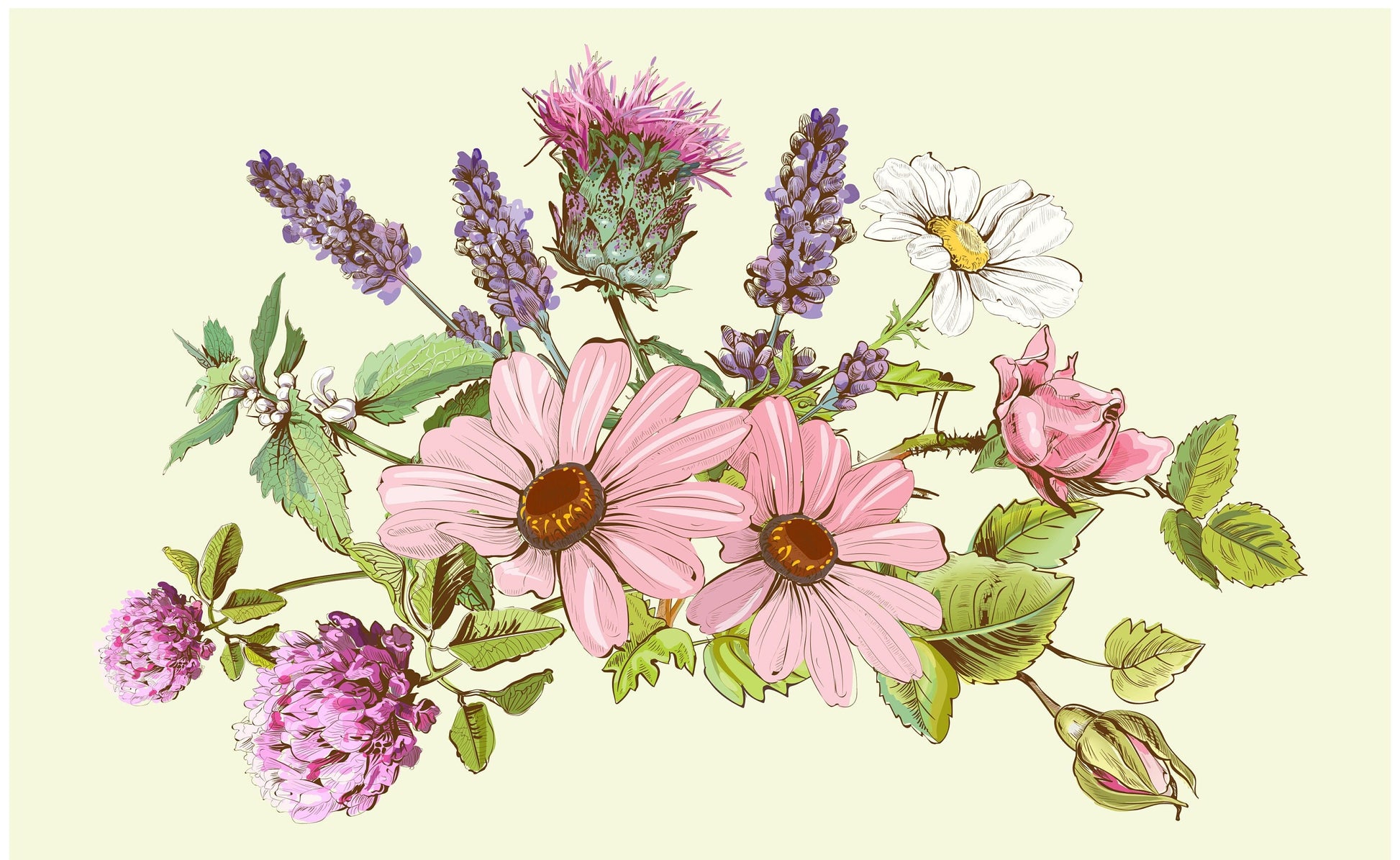 Decoupage Paper for Furniture - Rice Paper Decoupage - Large Decoupage Paper - Daisy Floral Decoupage - Soap - Herbal