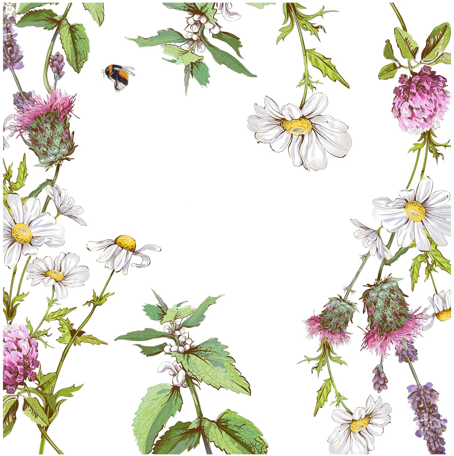 Decoupage Paper for Furniture - Rice Paper Decoupage - Large Decoupage Paper - Daisy Floral Decoupage