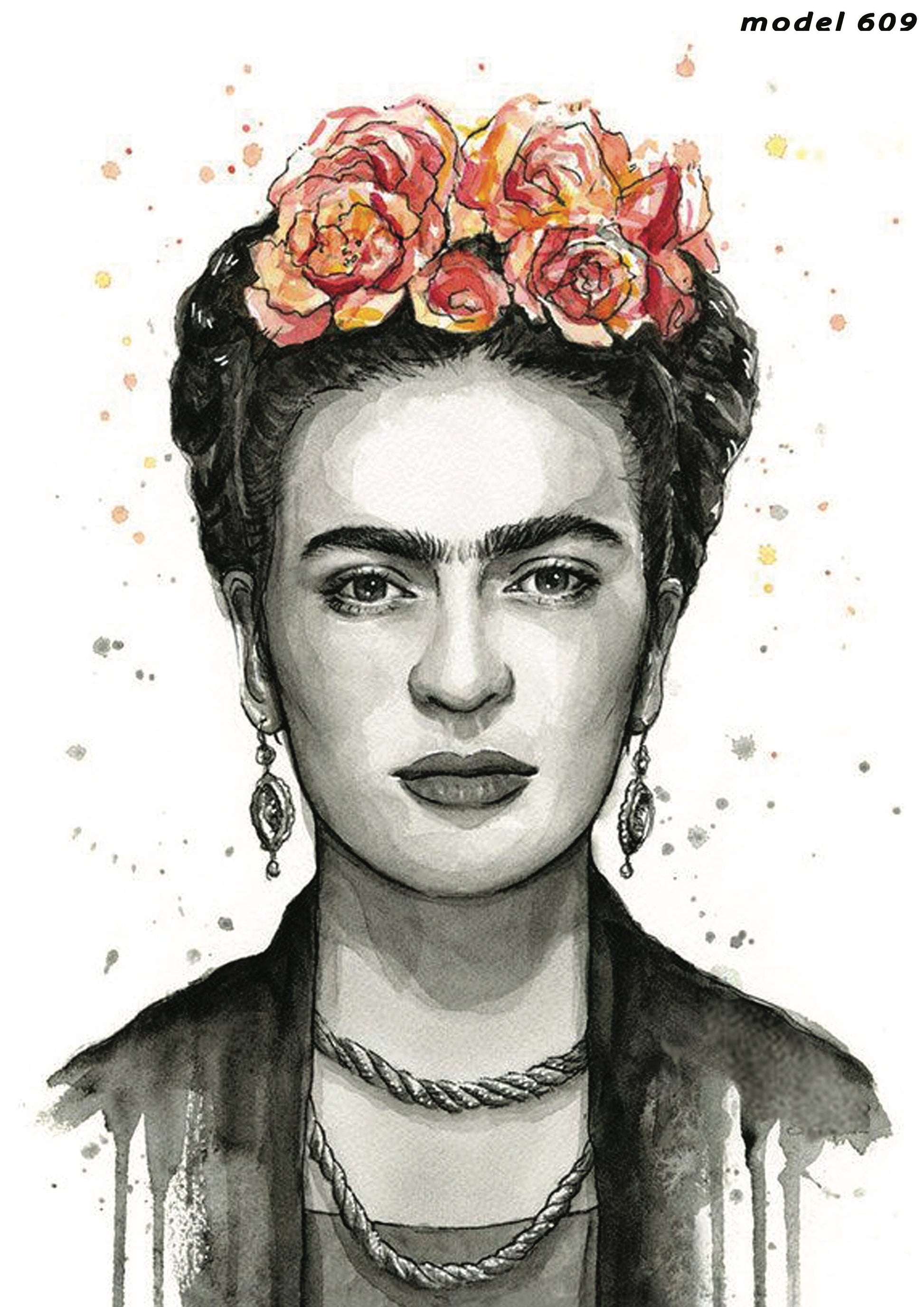 Frida Series - Decorative Decoupage Paper - Rice Paper for Decoupage - Mulberry Tissue - Big Size Options