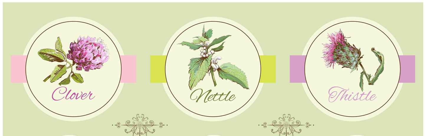 Decoupage Paper for Furniture - Rice Paper Decoupage - Large Decoupage Paper - Clever Nettle Herbal Kitchen Decoupage