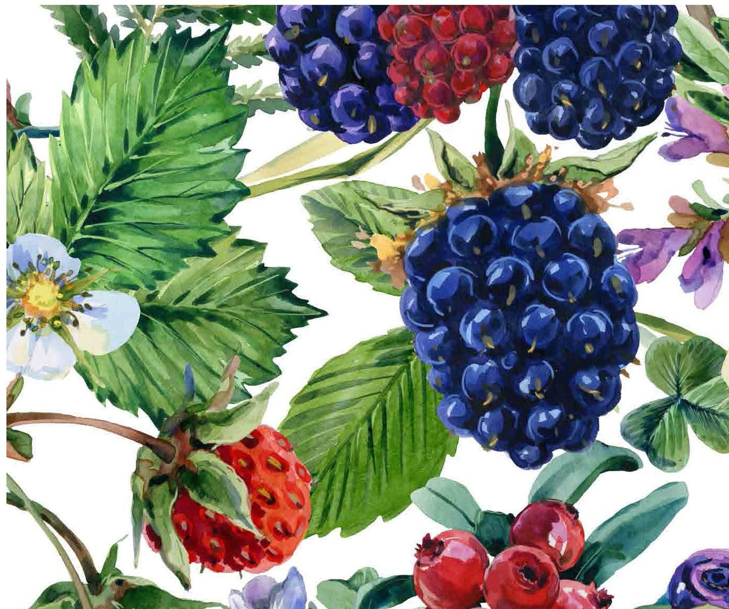 Decoupage Paper for Furniture - Rice Paper Decoupage - Large Decoupage Paper - Fruits Strawberry Blackberry Raspberry Decoupage