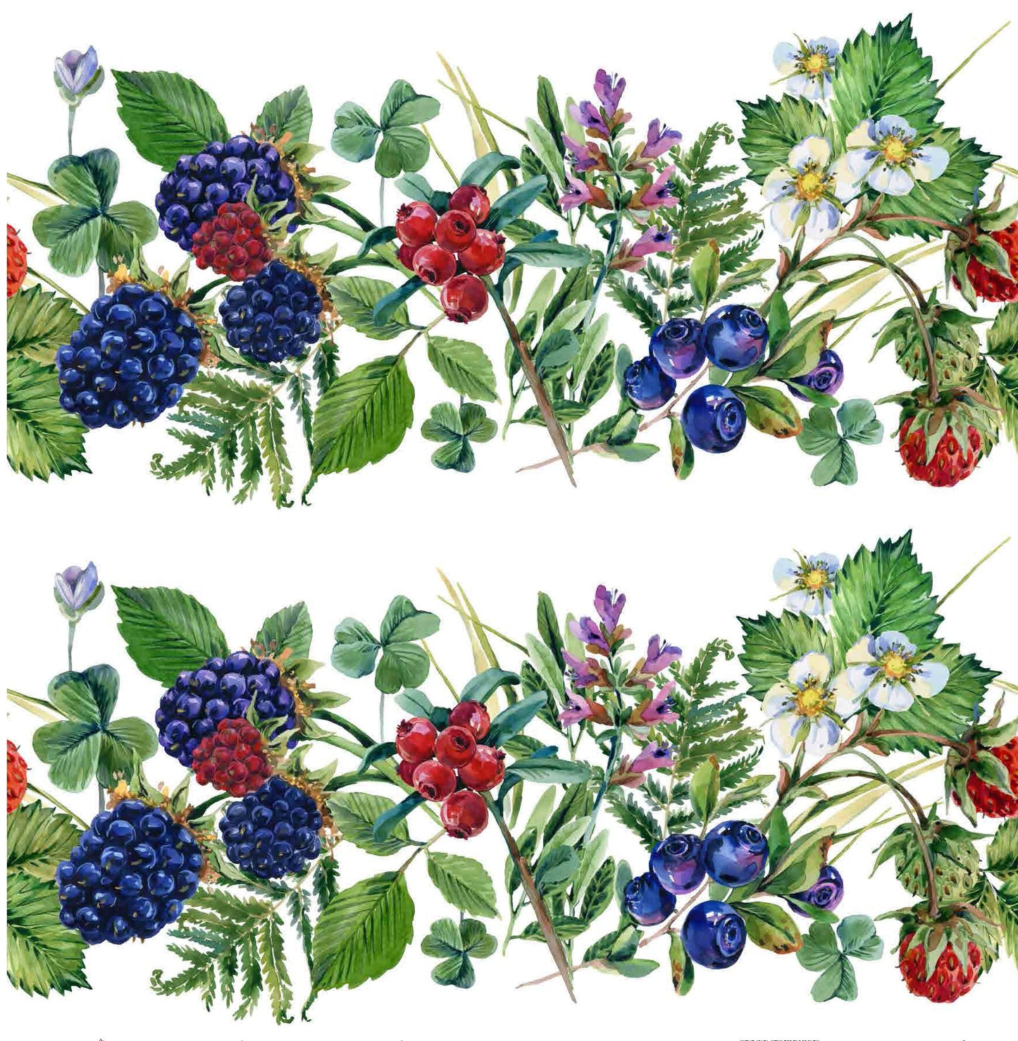 Decoupage Paper for Furniture - Rice Paper Decoupage - Large Decoupage Paper - Fruits Strawberry Blackberry Raspberry Decoupage