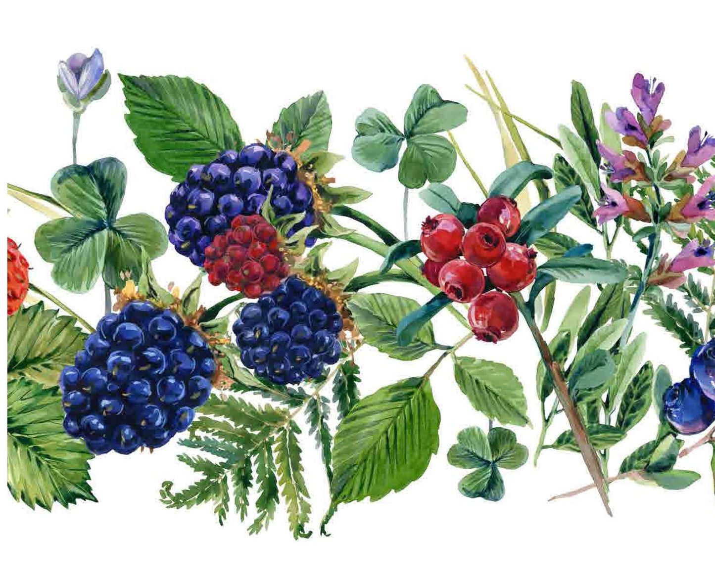 Decoupage Paper for Furniture - Rice Paper Decoupage - Large Decoupage Paper - Fruits Strawberry Blackberry Raspberry Decoupage