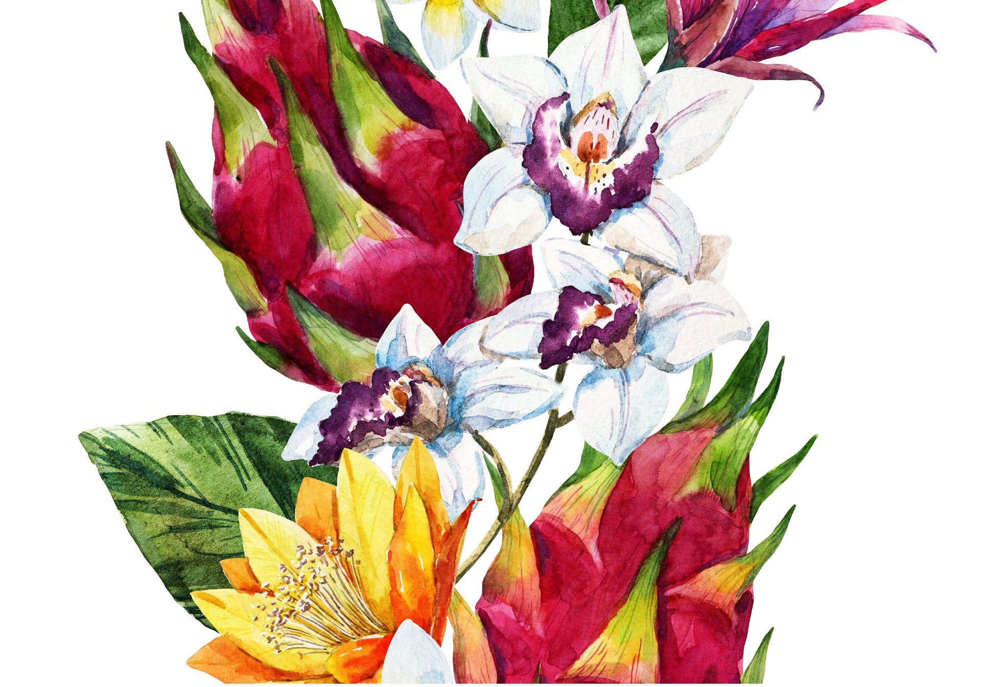 Proteaceae - Decoupage Paper for Furniture - Rice Paper Decoupage - Large Decoupage Paper - Floral Decoupage - Purple Green