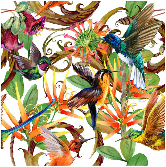 Decoupage Paper for Furniture - Rice Paper Decoupage - Large Decoupage Paper - Tropical Birds Decoupage