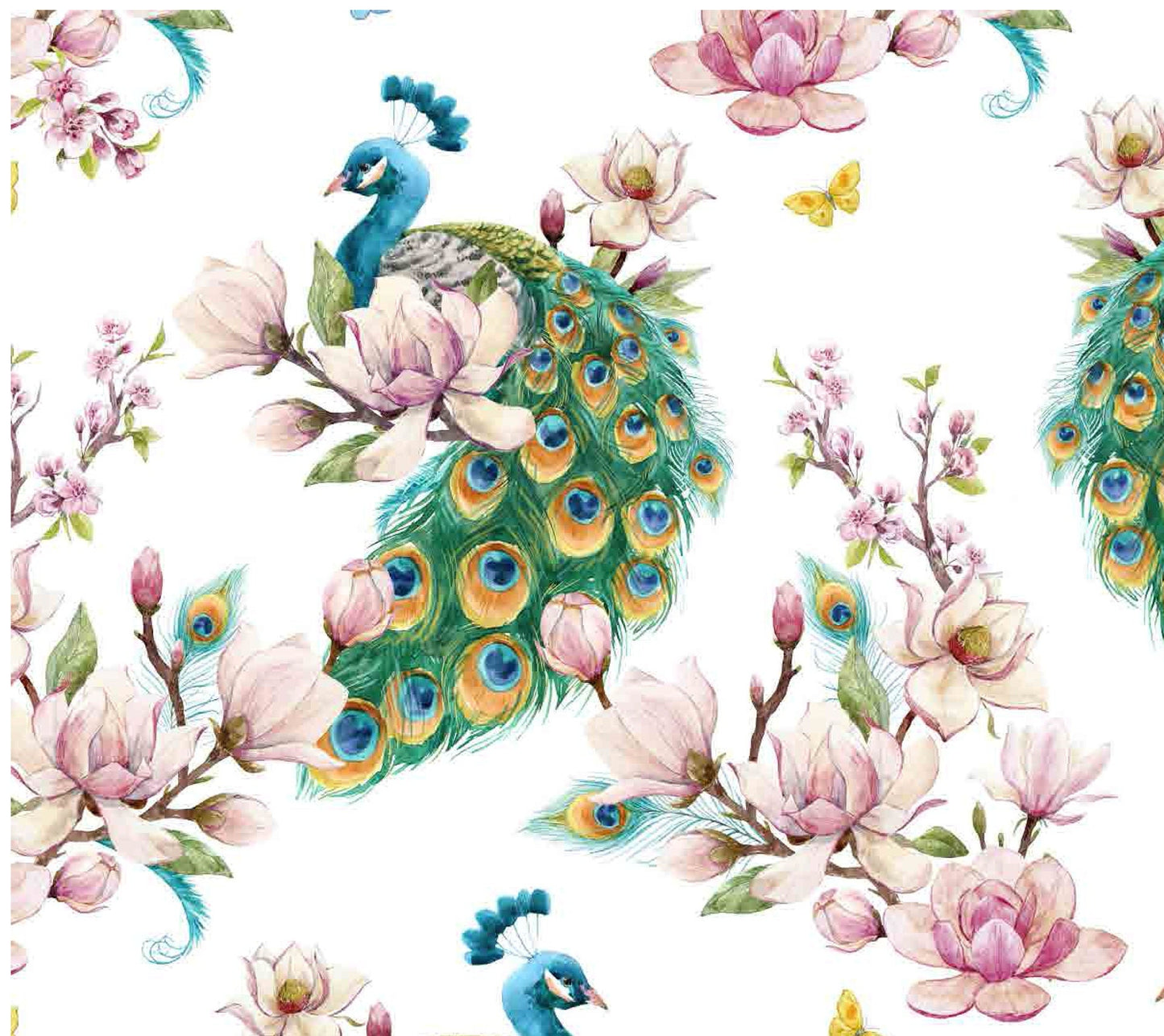 Peacock - Decoupage Paper for Furniture - Rice Paper Decoupage - Large Decoupage Paper - Tropical Birds Decoupage