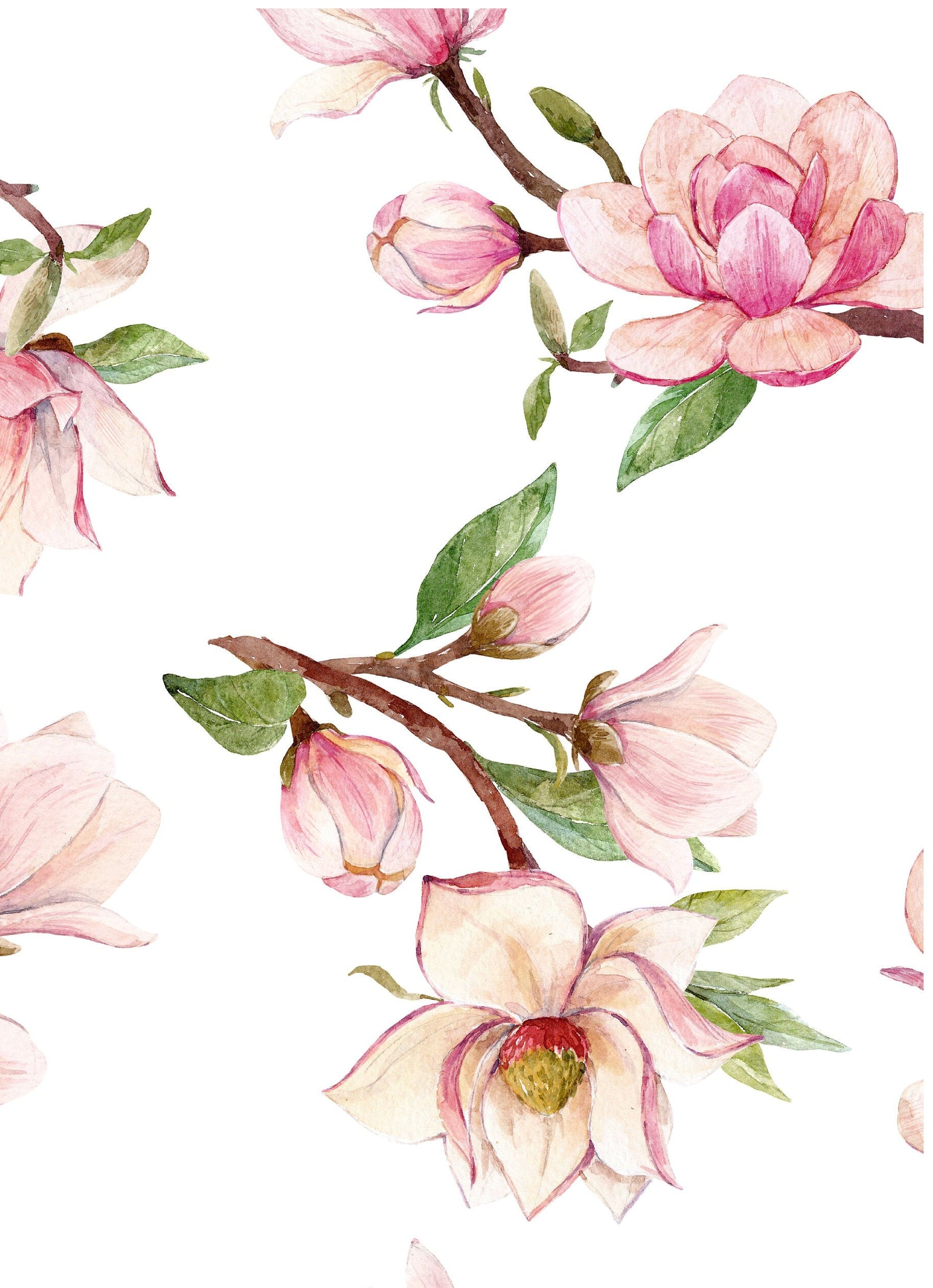 Decoupage Paper for Furniture - Rice Paper Decoupage - Large Decoupage Paper - Pastel Color Flowers Decoupage