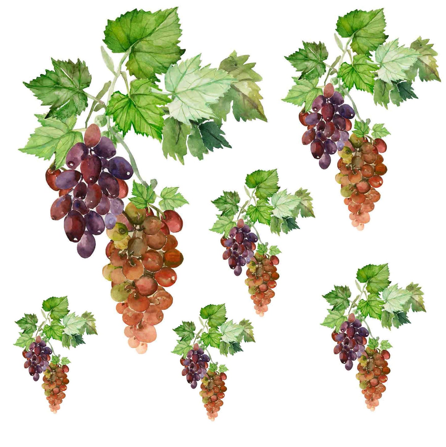 Pastel Grapes Rice Paper - Decoupage Paper for Furniture