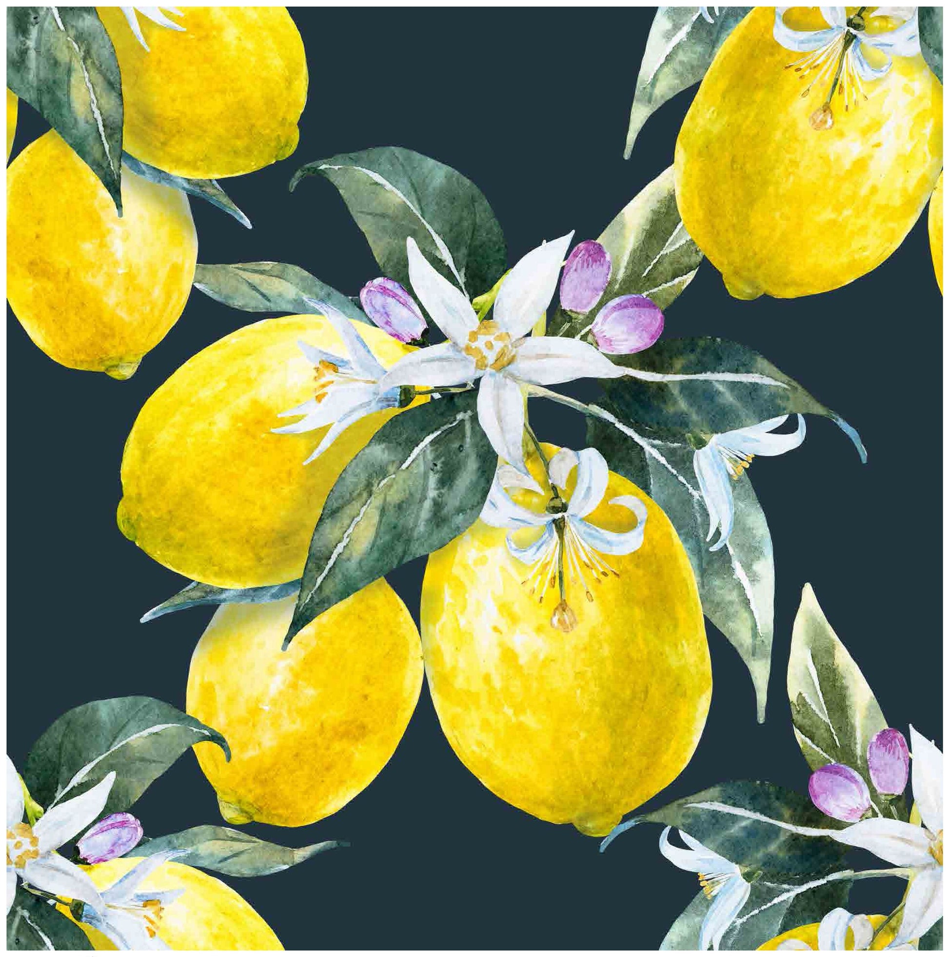 Decoupage Paper for Furniture - Rice Paper Decoupage - Large Decoupage Paper Vintage - Yellow Lemon Decoupage