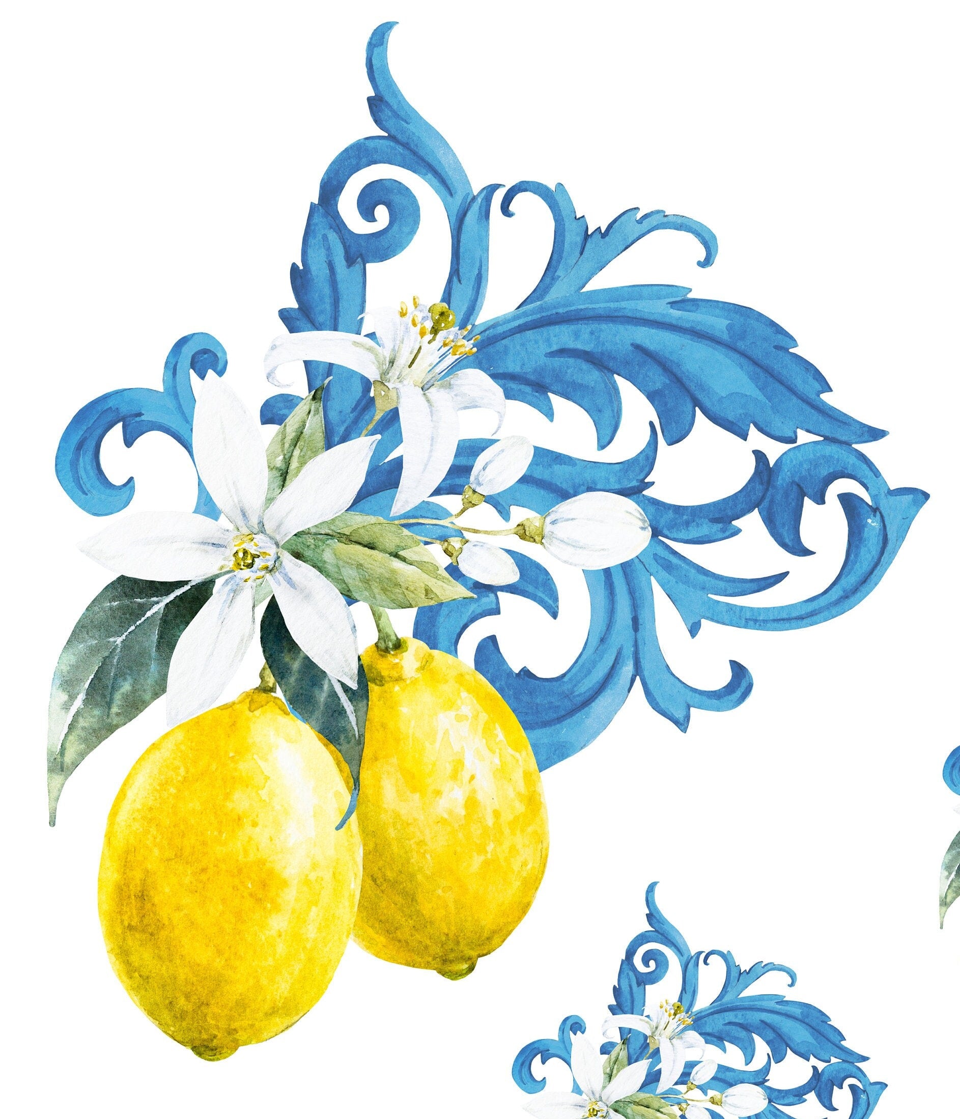 Decoupage Paper for Furniture - Rice Paper Decoupage - Large Decoupage Paper Vintage - Yellow Lemon Decoupage