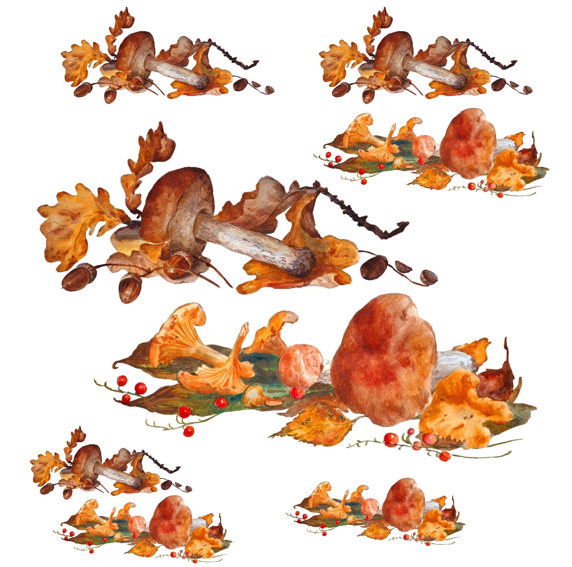 Mushroom Decoupage Rice Paper – Vintage Kitchen Furniture