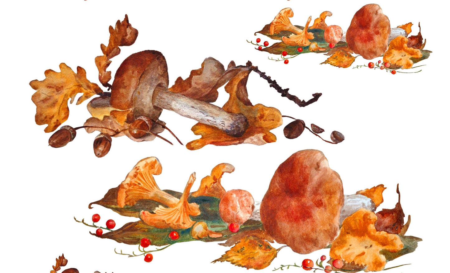 Mushroom Decoupage Rice Paper – Vintage Kitchen Furniture