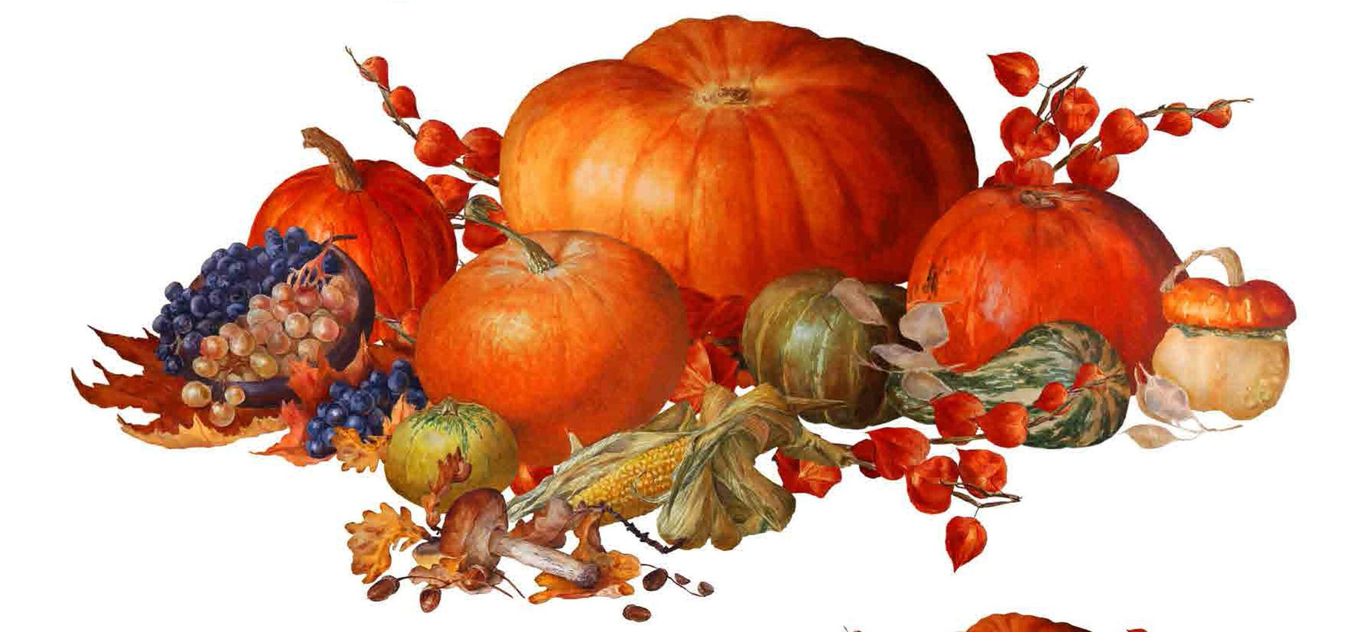 Decoupage Paper for Furniture - Rice Paper Decoupage - Large Decoupage Paper Vintage - Orange Pumpkin Kitchen Decoupage