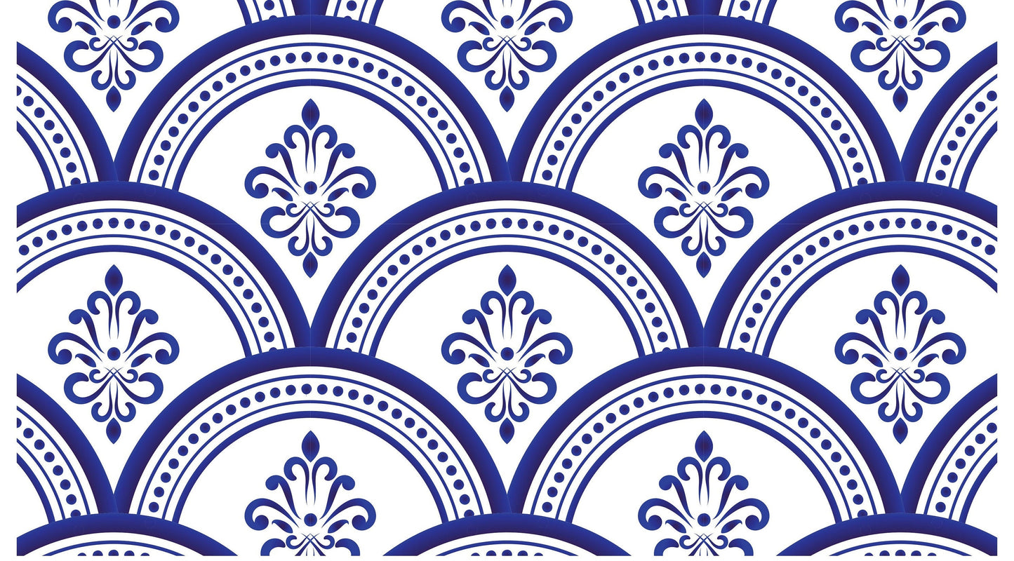 Blue Geometric Illustrations Decoupage Paper for Furniture and Crafts - Large Rice Paper - Vintage Drawings Prints
