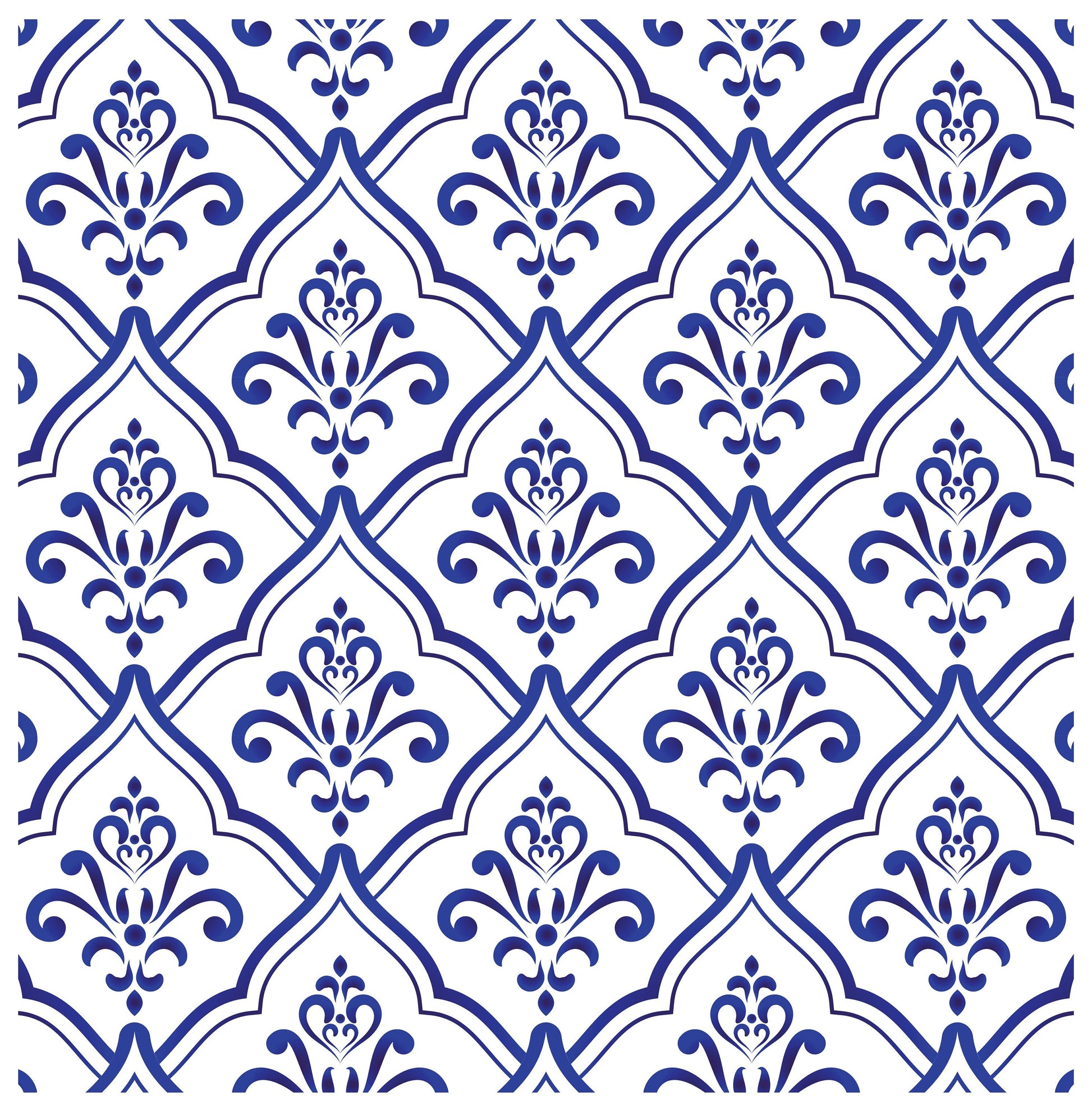 Blue Geometric Illustrations Decoupage Paper for Furniture and Crafts - Large Rice Paper - Vintage Drawings Prints