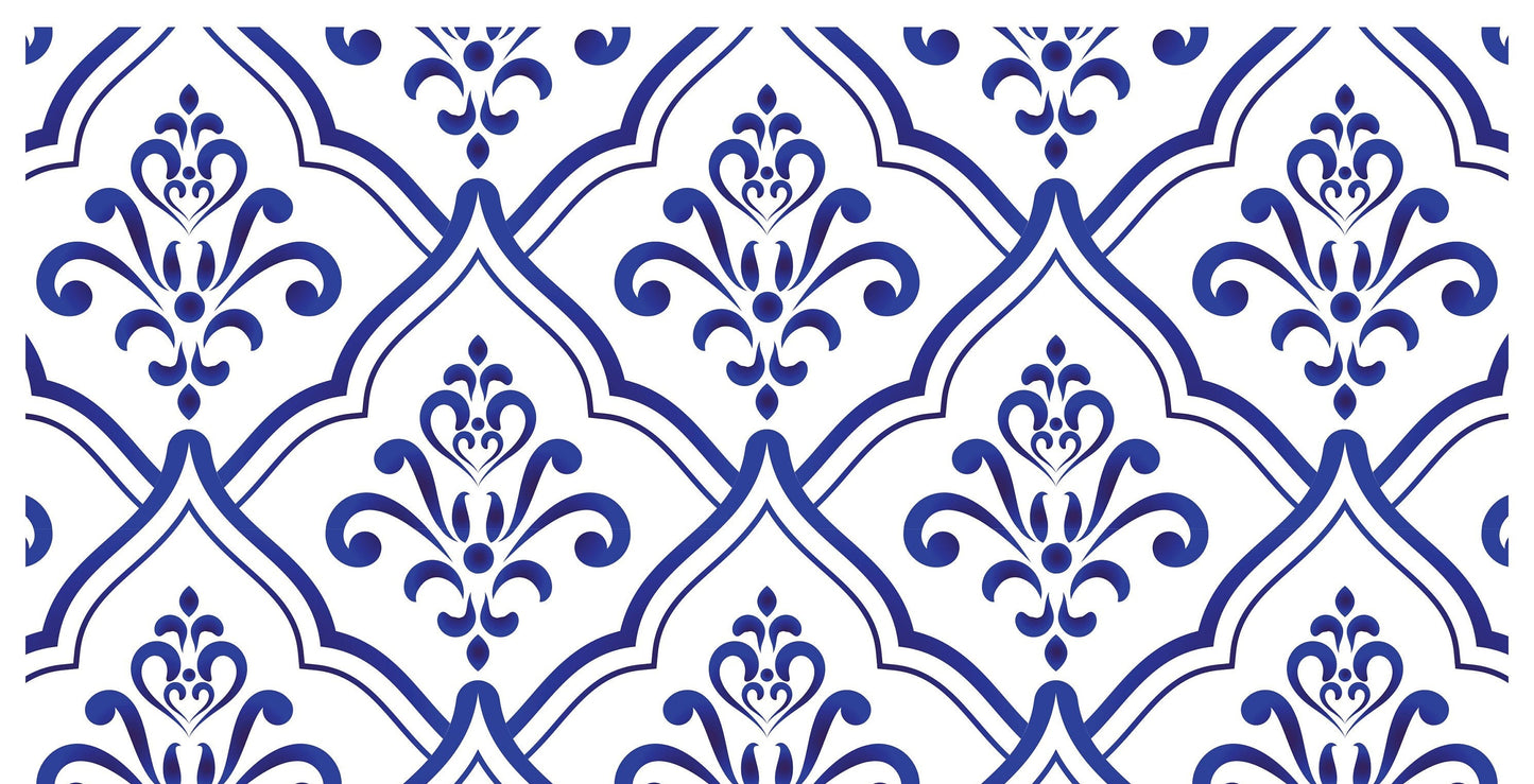 Blue Geometric Illustrations Decoupage Paper for Furniture and Crafts - Large Rice Paper - Vintage Drawings Prints