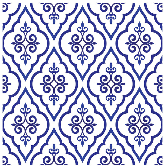 Blue Geometric Illustrations Decoupage Paper for Furniture and Crafts - Large Rice Paper - Vintage Drawings Prints