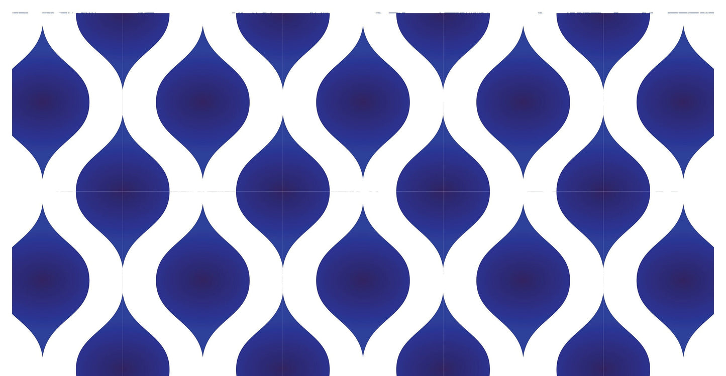 Blue Geometric Illustrations Decoupage Paper for Furniture and Crafts - Large Rice Paper - Vintage Drawings Prints