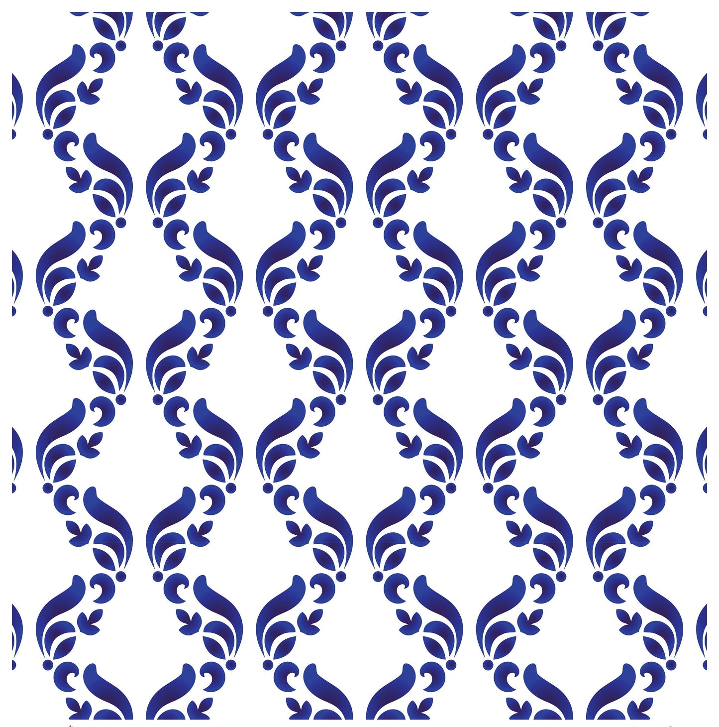 Blue Geometric Illustrations Decoupage Paper for Furniture - Large Rice Paper Decoupage - Vintage Patterns for Decoupage