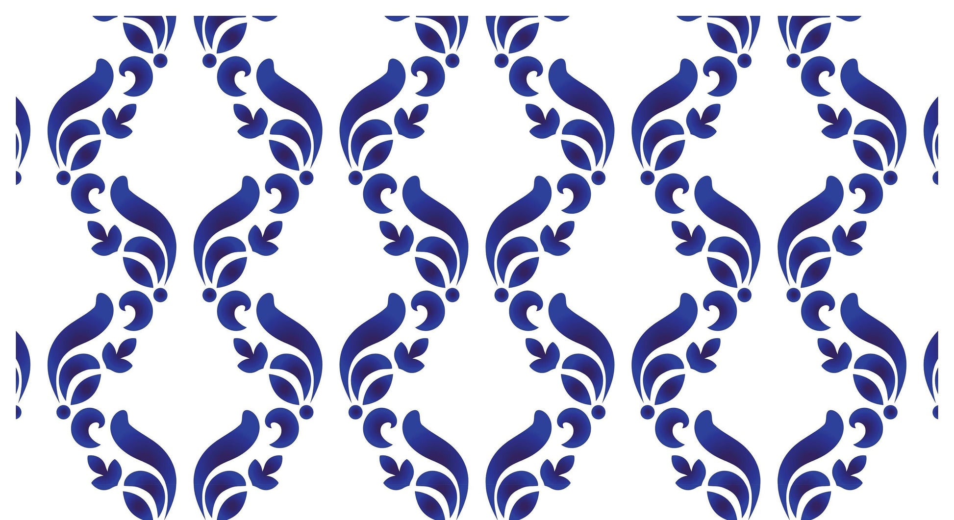 Blue Geometric Illustrations Decoupage Paper for Furniture - Large Rice Paper Decoupage - Vintage Patterns for Decoupage