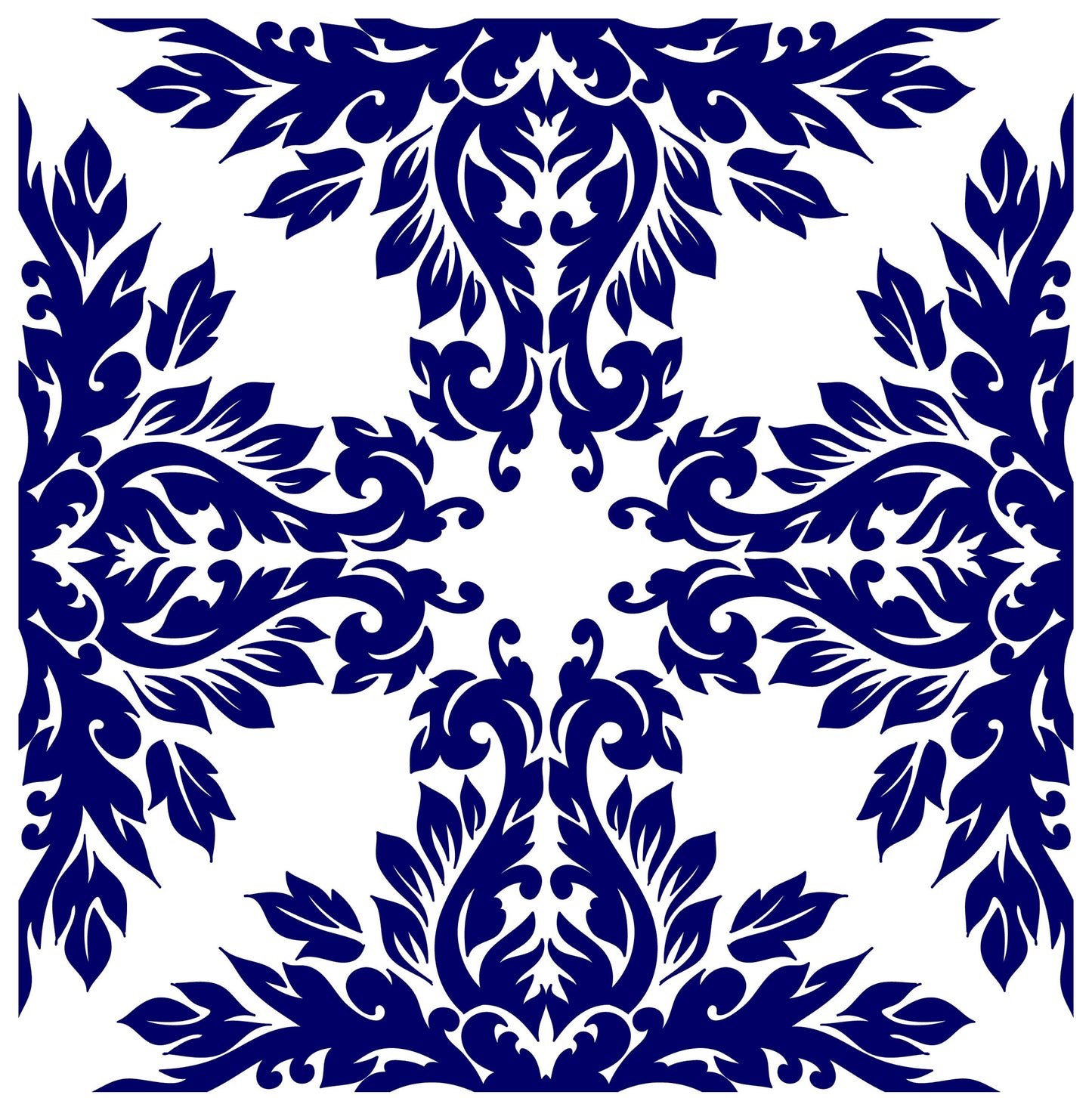 Blue Geometric Illustrations Decoupage Paper for Furniture - Large Rice Paper Decoupage - Vintage Patterns for Decoupage