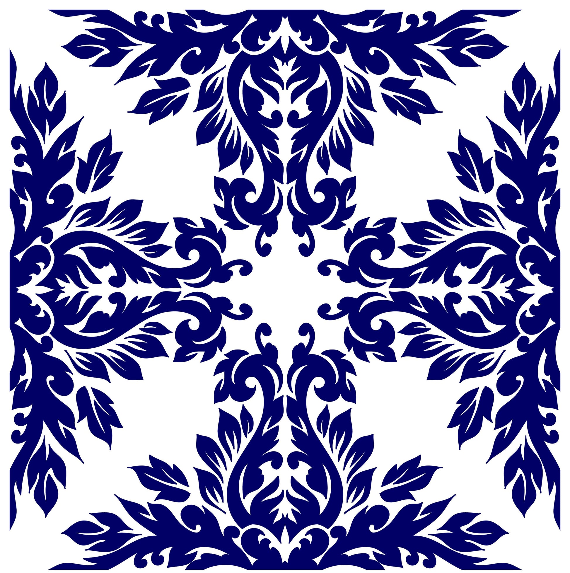 Blue Geometric Illustrations Decoupage Paper for Furniture - Large Rice Paper Decoupage - Vintage Patterns for Decoupage